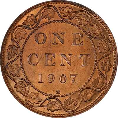 Edward VII 1907 Large Cent Value