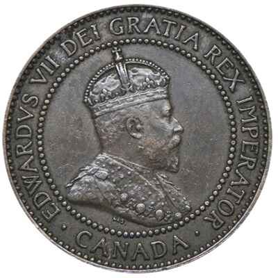 Edward VII 1909 Large Cent Value