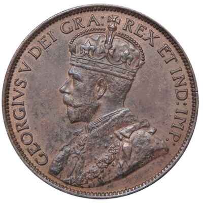 George V 1913 Large Cent Value