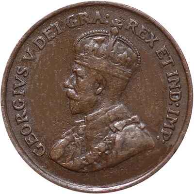 George V 1924 Small Cent Value