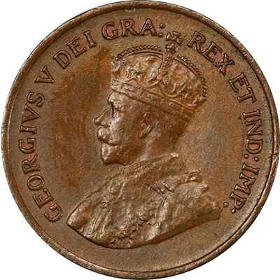 George V 1925 Small Cent Value