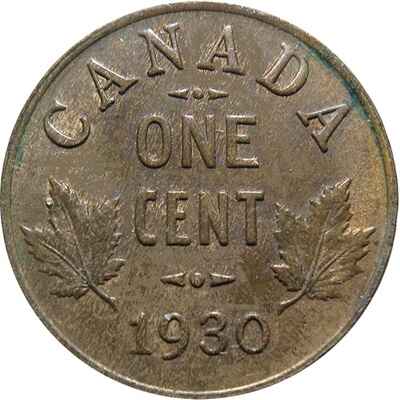 George V 1930 Small Cent Value