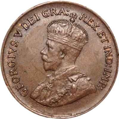 George V 1935 Small Cent Value