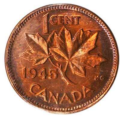 George VI 1945 One Cent Value