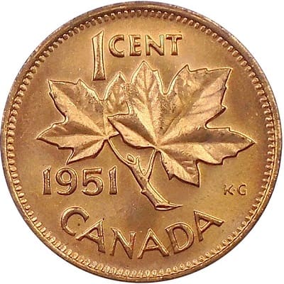 George VI 1951 One Cent Value