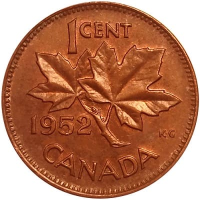 George VI 1952 One Cent Value