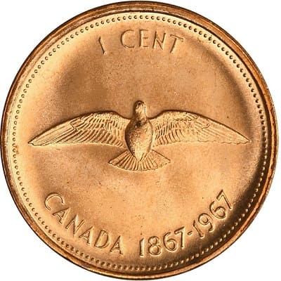 Elizabeth II 1967 One Cent Value