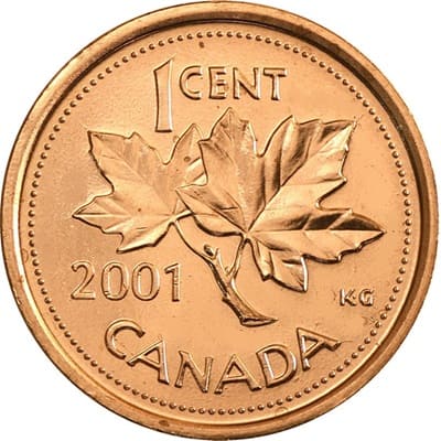 Elizabeth II 2001 One Cent Value