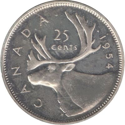 Canadian 1954 One Dollar Value