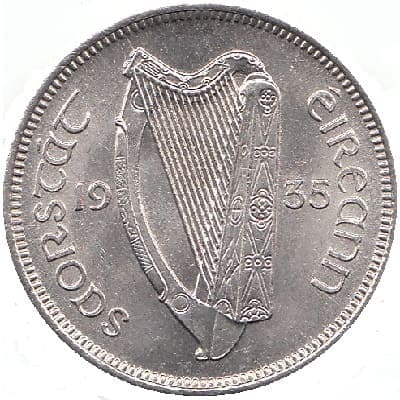 Irish Free State 1935 Shilling Value