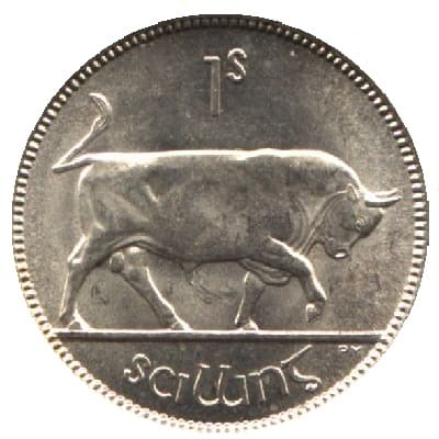 Eire 1954 Shilling Value