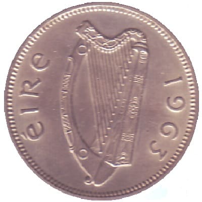 Eire 1963 Shilling Value