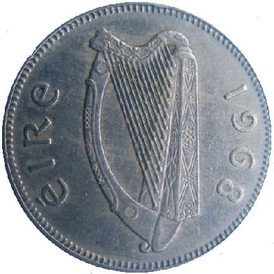 Eire 1968 Shilling Value