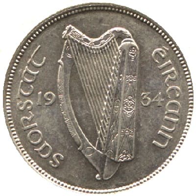 Irish Free State 1934 Florin