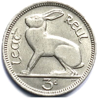 Irish Threepence Value