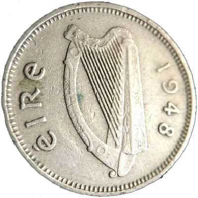 Eire 1948 Threepence Value