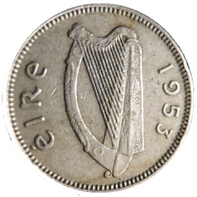 Eire 1953 Threepence Value