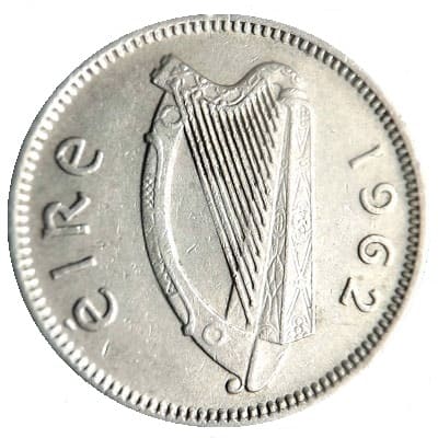 Eire 1962 Threepence Value