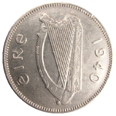 Eire 1940 Sixpence Value