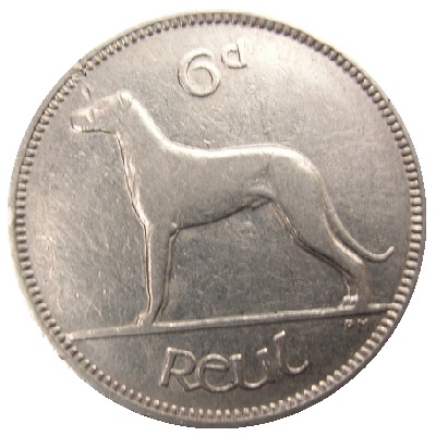 Eire 1940 Sixpence Value