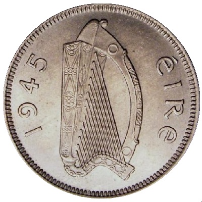 Eire 1945 Sixpence Value