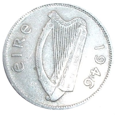 Eire 1946 Sixpence Value