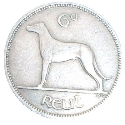 Eire 1946 Sixpence Value