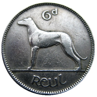 Eire 1953 Sixpence Value