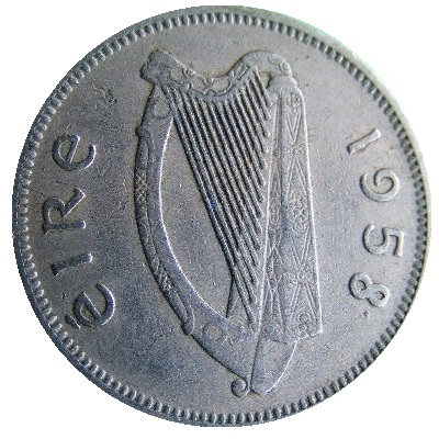 Eire 1958 Sixpence Value