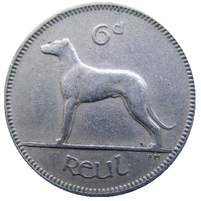 Eire 1958 Sixpence Value