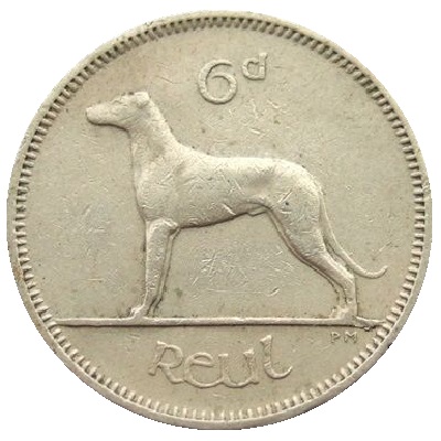 Eire 1963 Sixpence Value