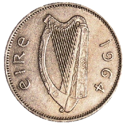 Eire 1964 Sixpence Value