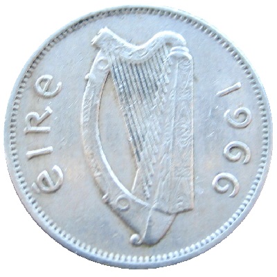 Eire 1966 Sixpence Value