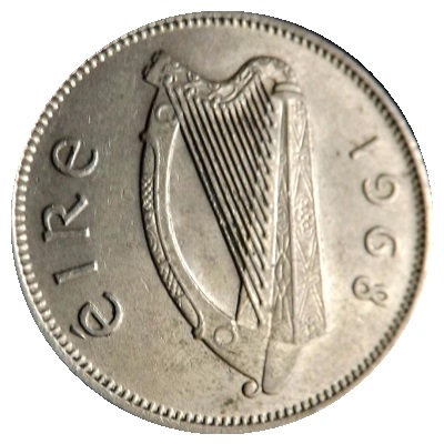 Eire 1968 Sixpence Value