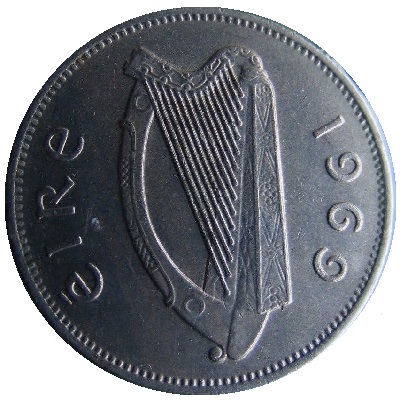 Eire 1969 Sixpence Value