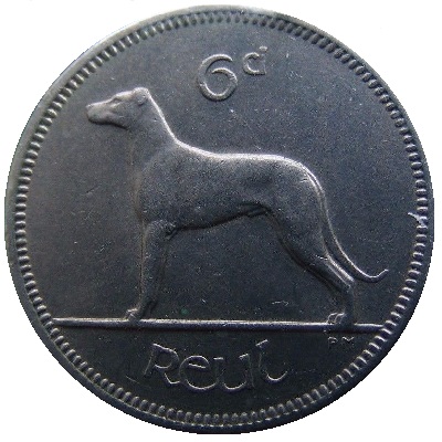 Eire 1969 Sixpence Value