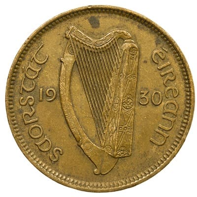 Irish Free State 1930 Farthing Value