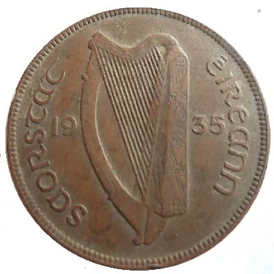 Irish Free State 1935 Farthing Value