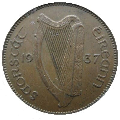 Irish Free State 1937 Farthing Value