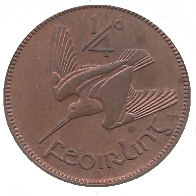 Irish Free State 1937 Farthing Value