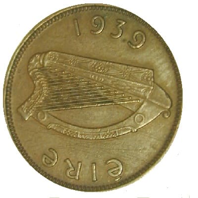 Irish Republic 1939 Farthing Value