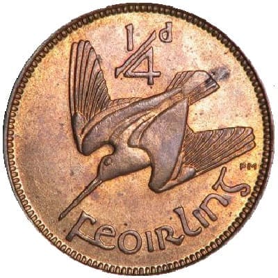 Irish Republic 1940 Farthing Value