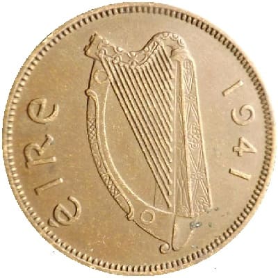 Irish Republic 1941 Farthing Value