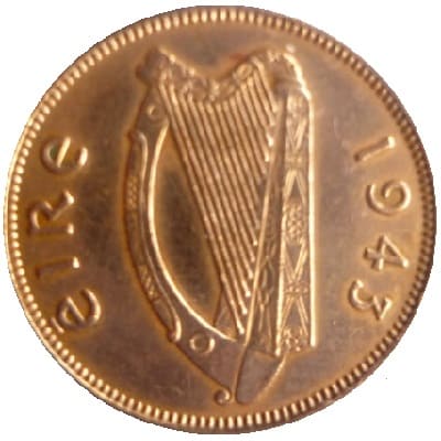 Irish Republic 1943 Farthing Value