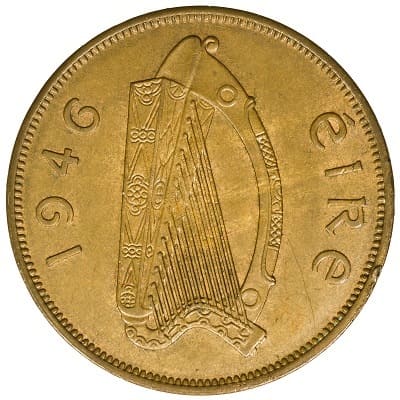 Irish Republic 1946 Farthing Value