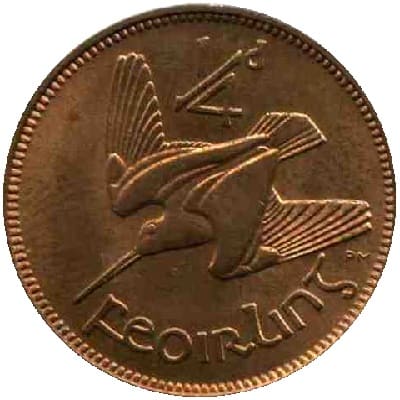 Irish Republic 1959 Farthing Value