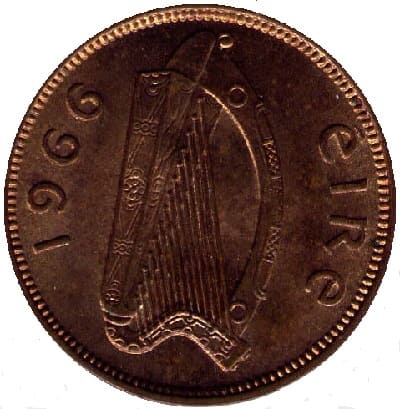 Irish Republic 1966 Farthing Value