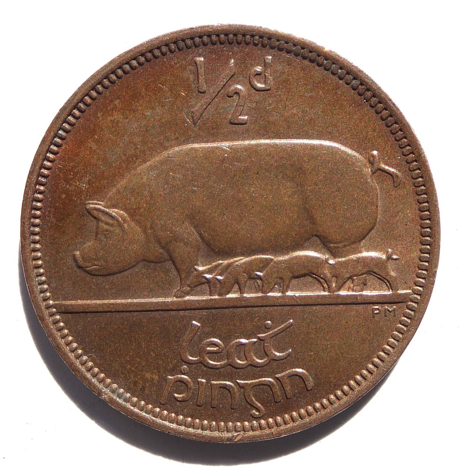 Eire 1942 Half Penny Value