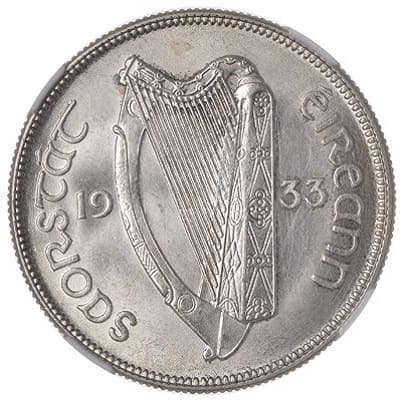 Irish Free State 1933 Half Crown