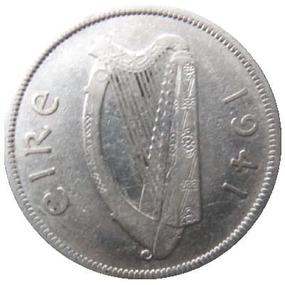 Eire 1941 Half Crown